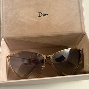 Dior Women's Gold Frame Sunglasses New with Box